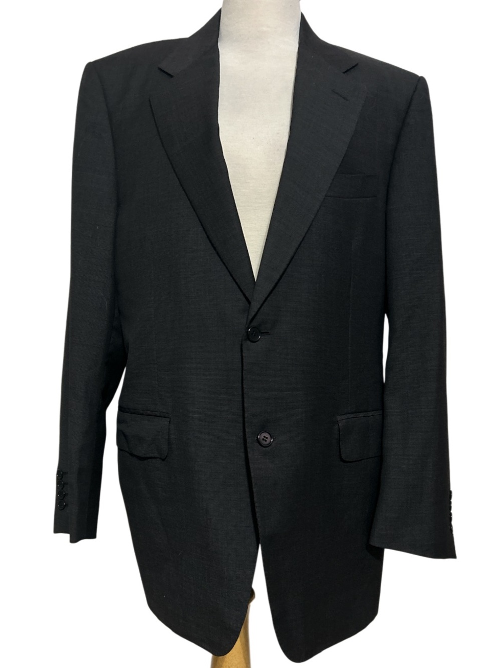 Canali single-breasted suit jacket Gray 100% Pure Wool 52R